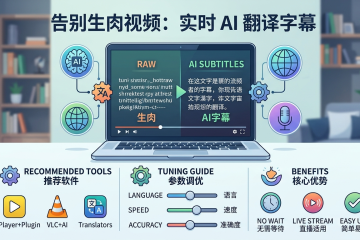 告别生肉视频：实时 AI 翻译字幕软件推荐及参数调优