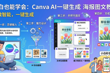 小白也能学会：Canva AI一键生成海报图文教程