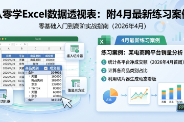 Excel数据透视表教程与案例