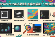用Procreate画近期流行的噪点插画：分步骤教程