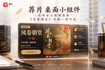荐片桌面小组件实时显示新剧更新，《凤卷朝堂》开播一眼可见