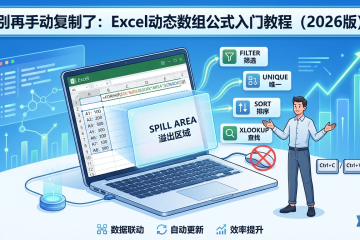 别再手动复制了：Excel动态数组公式入门教程（2026版）