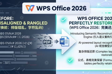 WPS Office 2026新功能解读：PDF转Word再也不乱码