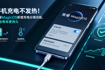 手机充电不发热！荣耀MagicOS新增充电分离功能，电池寿命更持久